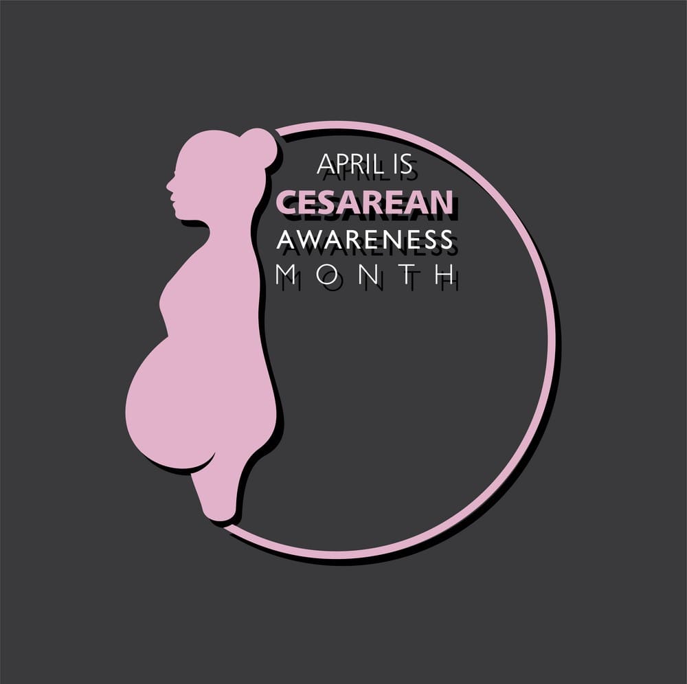 Vector Illustration of Cesarean Awareness Month observed in the month of April