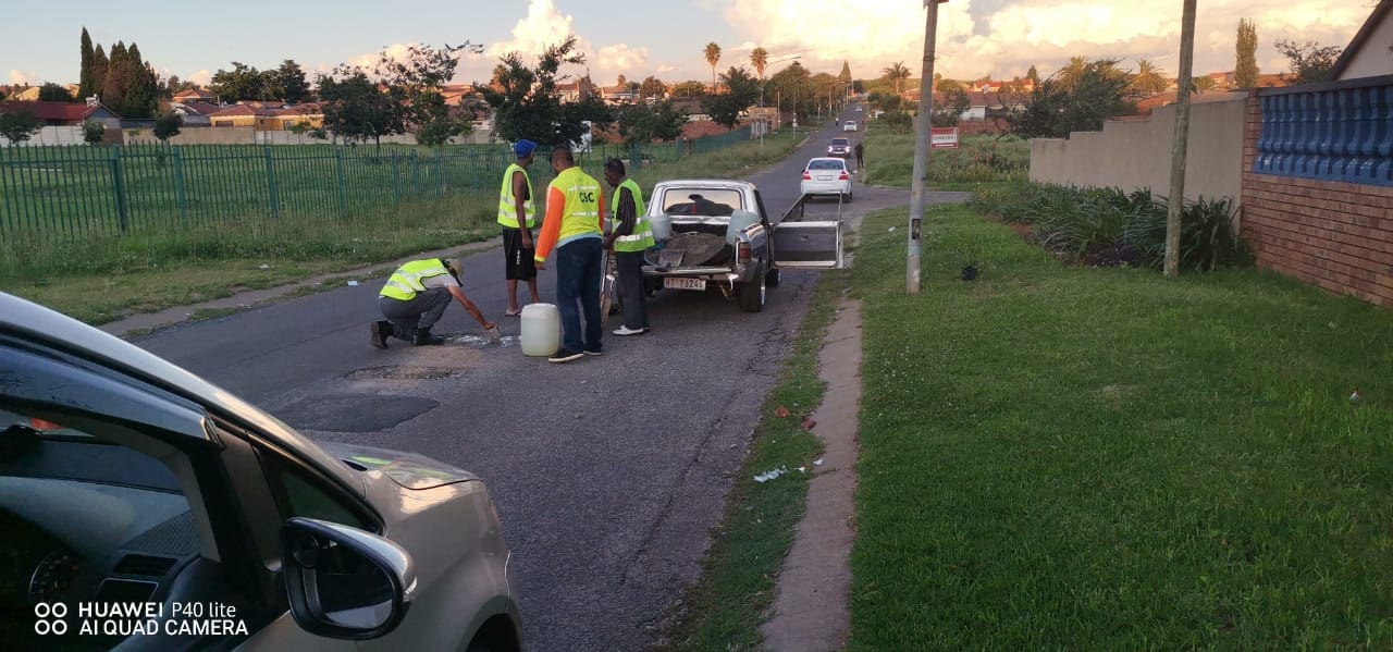 Lenasia South Pothole Patrollers strive to make roads smooth and safer