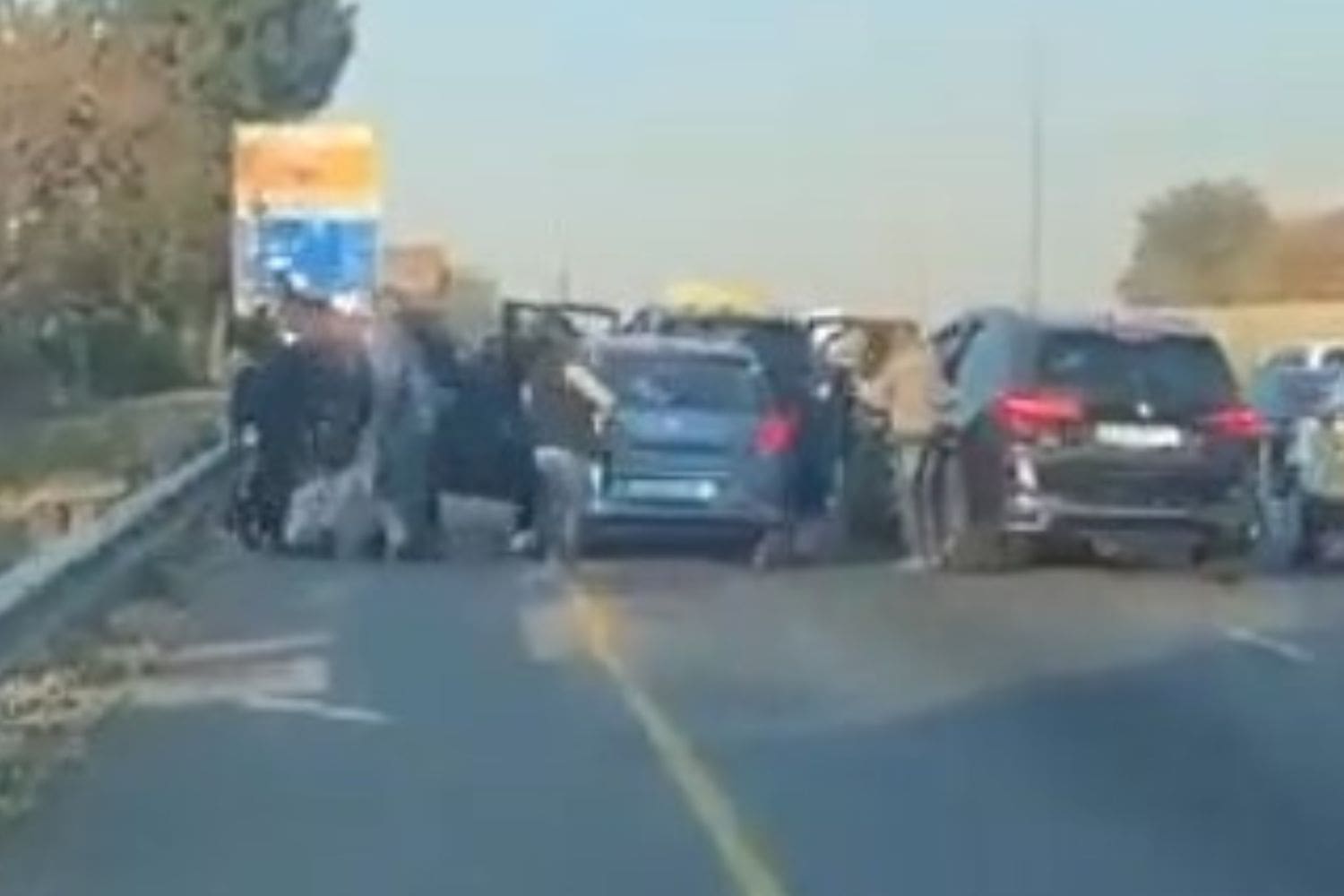 SAPS members caught on camera attacking civilians attached to DP Mashatile’s protection detail