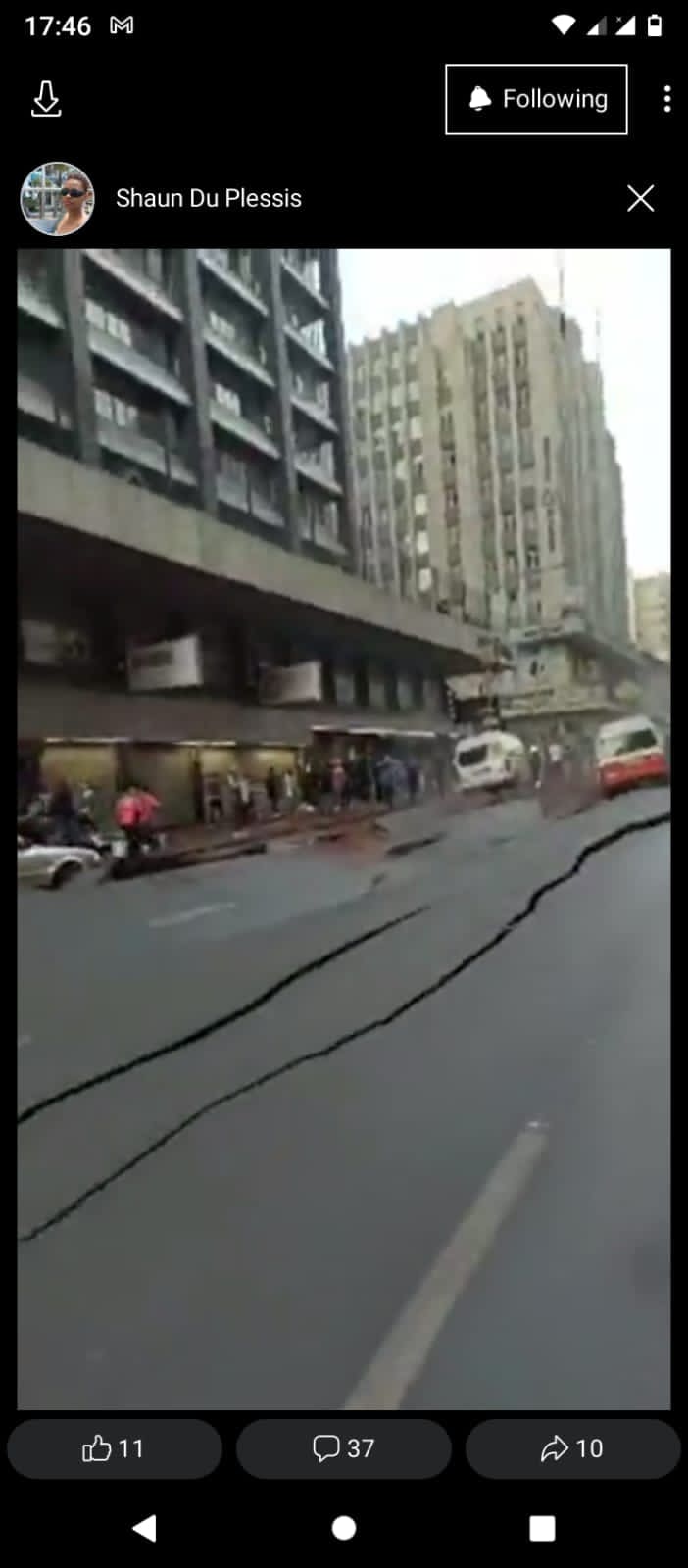 Public urged to stay clear of Bree Street following underground gas explosion in Joburg CBD