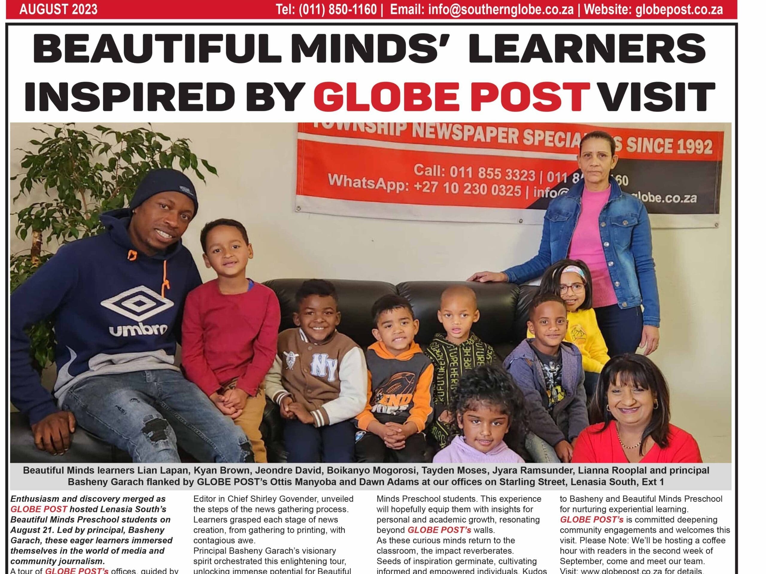 Current issue: Globe Post End August 2023