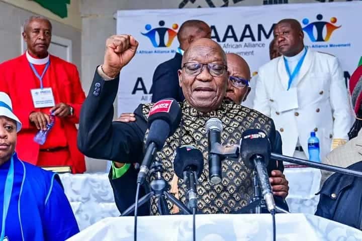 AAAM backs Jacob Zuma as MK’s 2024 elections face