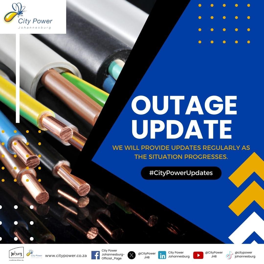 City Power provides updates on Eldorado Park power outages