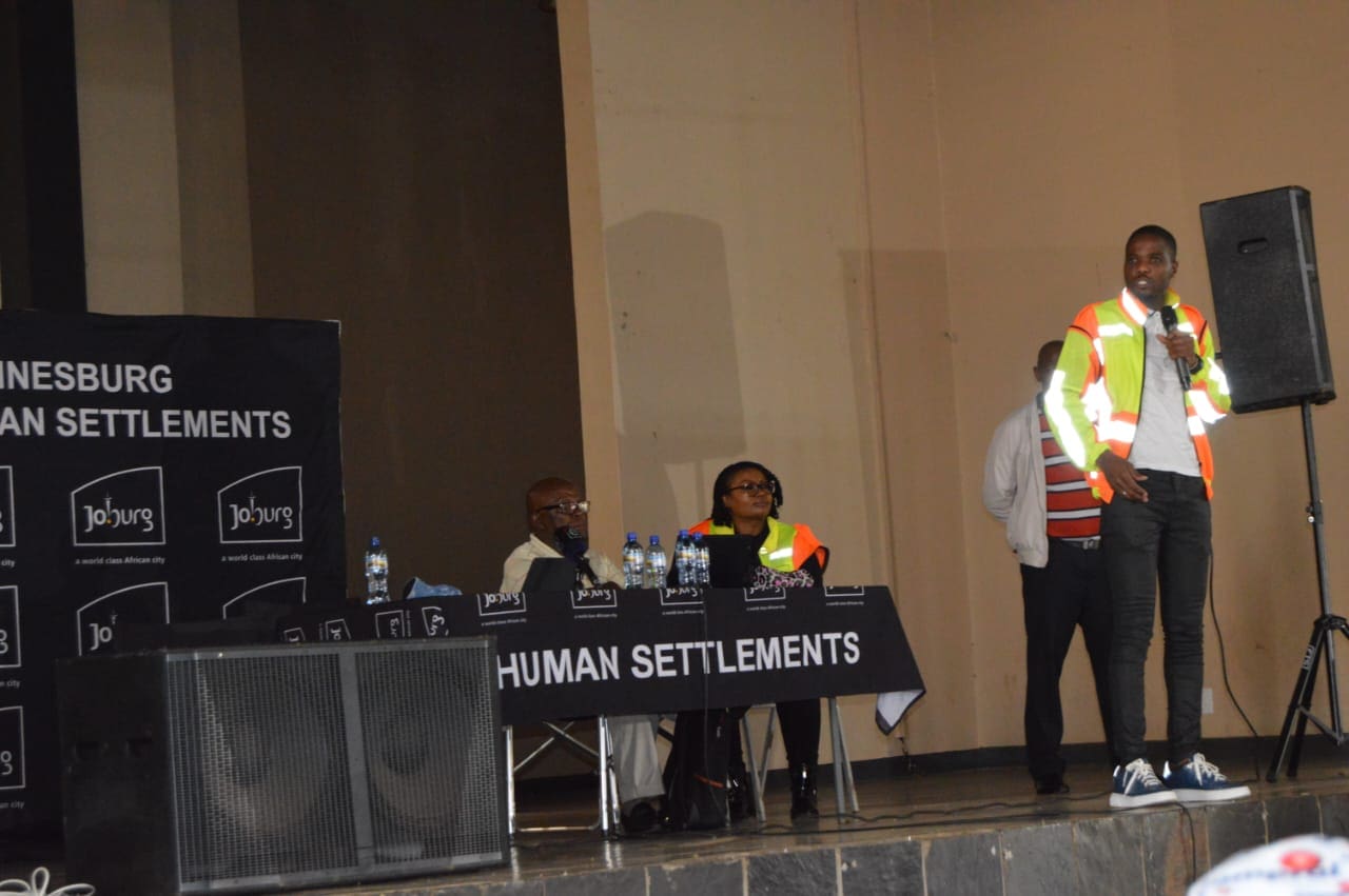 MMC Mabaso engages Finetown residents on Informal Settlement Policy