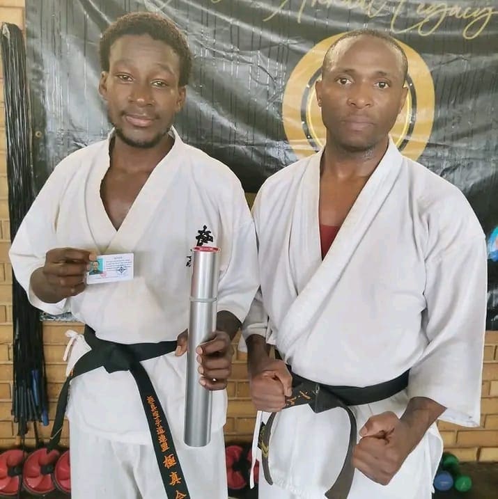 Shodan Given Ngoepe earns first Dan Black Belt in Kyokushinkai Karate