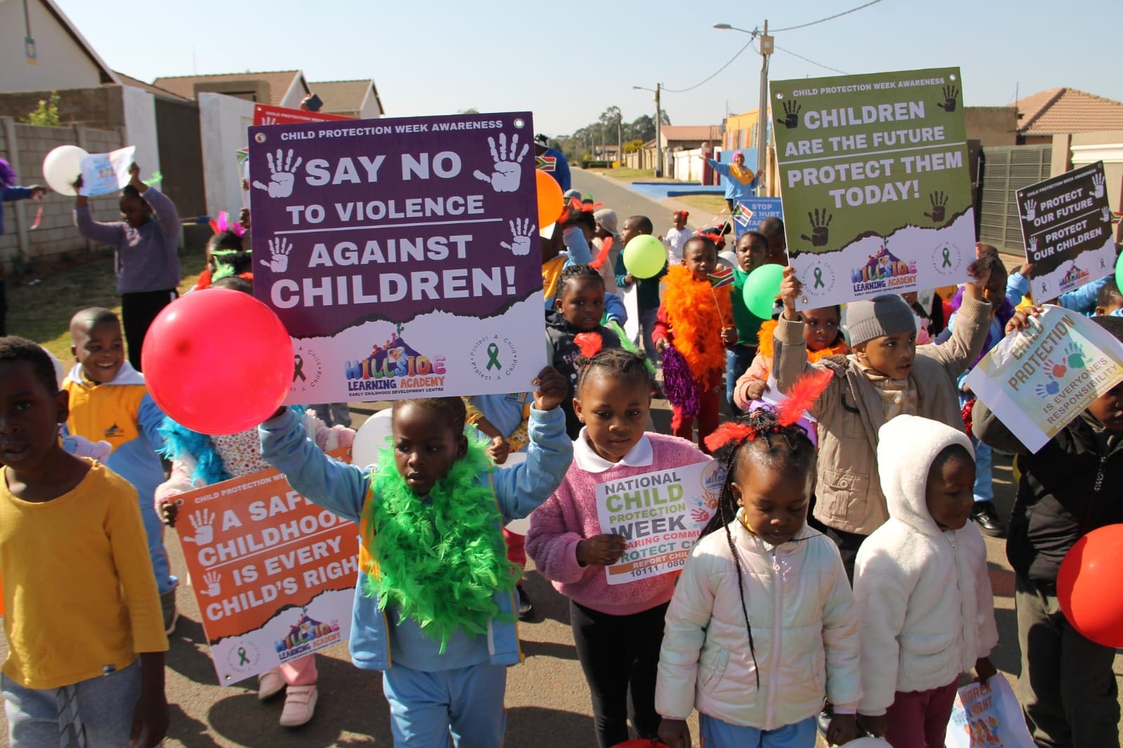 Hillside learners take a stand for children’s rights during Child Protection Week