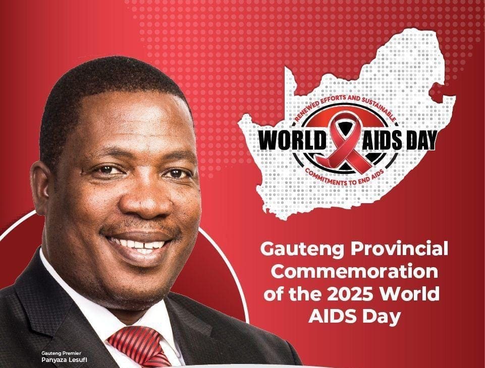 Gauteng government rallies for renewed response to HIV at World AIDS Day commemoration