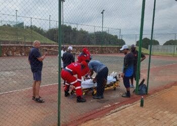 Elderly man injured after falling at Lenasia South Tennis Courts