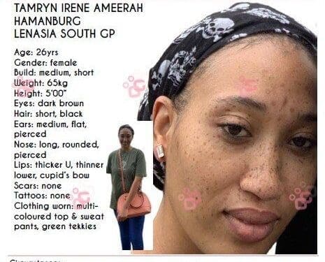 Lenasia South’s Tamryn missing, family seeks help