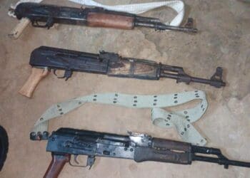 Police recover three AK-47 rifles and arrest two suspects in Lawley