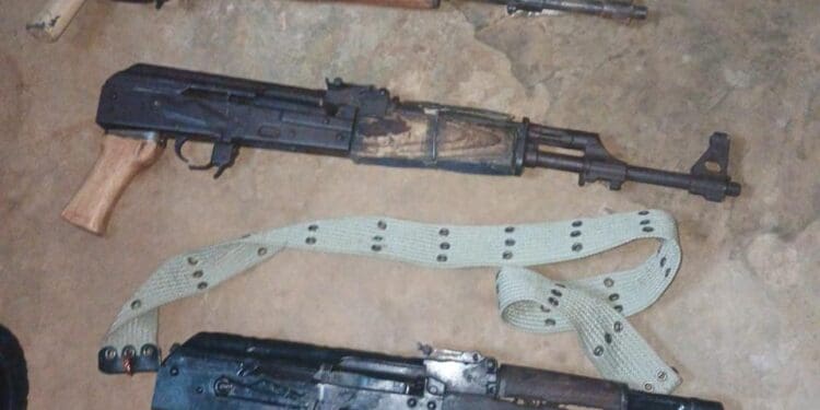 Police recover three AK-47 rifles and arrest two suspects in Lawley