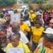 Residents arrive at the Johannesburg Water Ennerdale depot during a peaceful march addressing the ongoing water crisis (Image: Viki Stuurman)