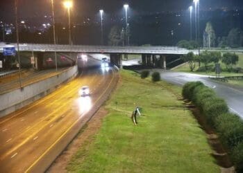 The N12 freeway in Bassonia (Image: JMPD)
