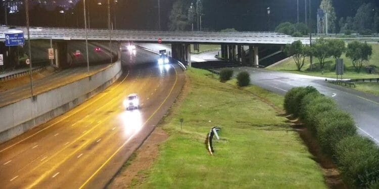 The N12 freeway in Bassonia (Image: JMPD)