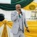 Principal, Dale Abrahams delivering his speech during the farewell retirement event (Image: Viki Stuurman)