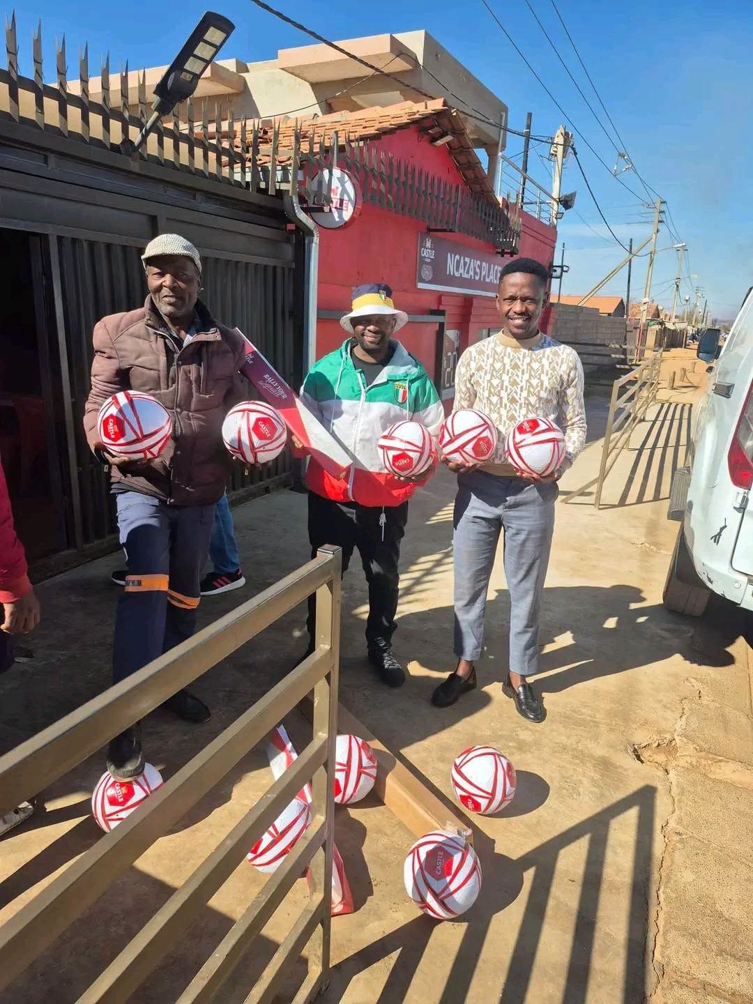 Serame Tavern backs Pastor FC with sports equipment